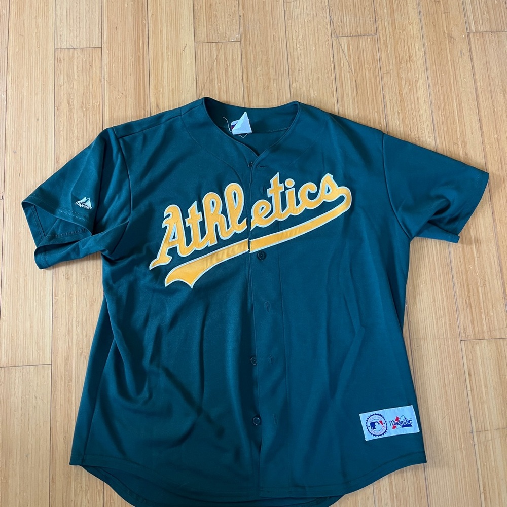 Majestic Green Baseball Jersey
